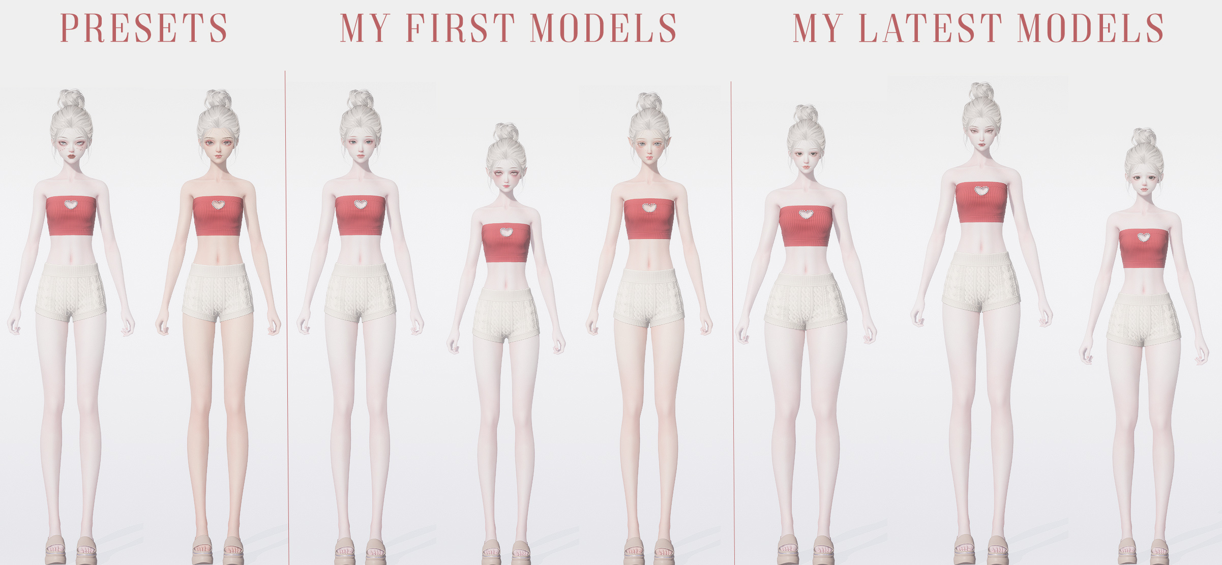 click for full image Life Makeover body proportion comparison